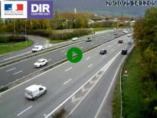 Caméra routière à hauteur de la sortie 15 Chambéry-centre au PK 4,103 en direction d'Albertville