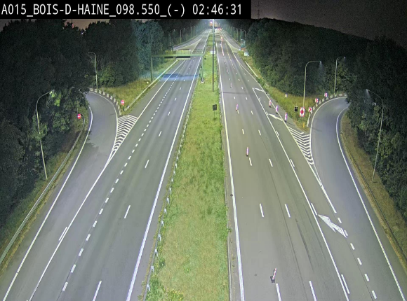 Webcam autoroute Belgique - Bois d'Haine - E42 - BK 98.6