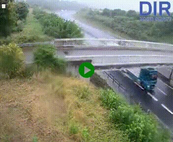 Webcam sur A84 à hauteur de Pont-Farcy, au niveau du pont autoroutier sur la Vire, au sud de Saint-Lô