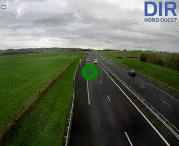 Webcam sur A84 à hauteur de l'échangeur de Poilley avec la N175, au sud d'Avranches