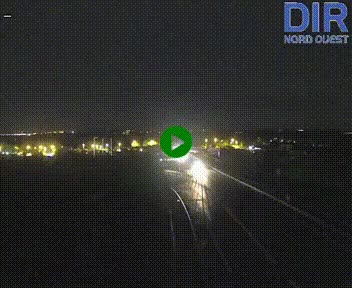 Webcam au début de l'A84 sur le périphérique Ouest de Caen (N814) à hauteur de la sortie 9, Porte de Bretagne