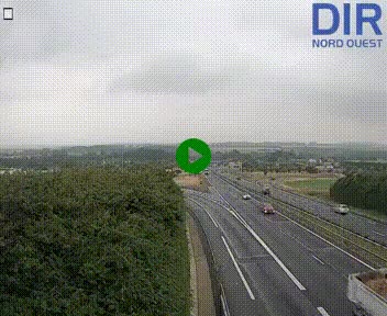 Webcam au début de l'A84 sur le périphérique Ouest de Caen (N814) à hauteur de la sortie 9, Porte de Bretagne