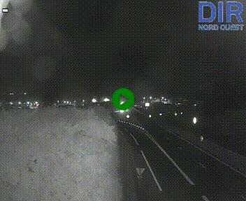 Webcam au début de l'A84 sur le périphérique Ouest de Caen (N814) à hauteur de la sortie 9, Porte de Bretagne