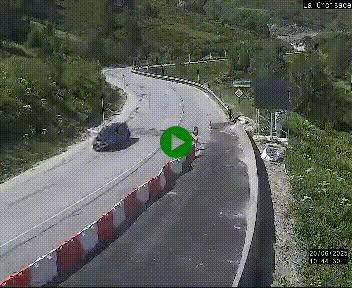 Webcam au carrefour de la croisade, à la jonction entre la N22 et la N320, avant le poste de douane franco-andorrane. Webcam à 1790 mètres d'altitude