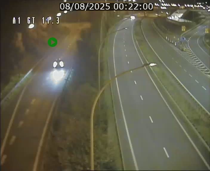 Traffic live webcam Luxembourg Senningerberg - A1 direction Allemagne - BK 11.3