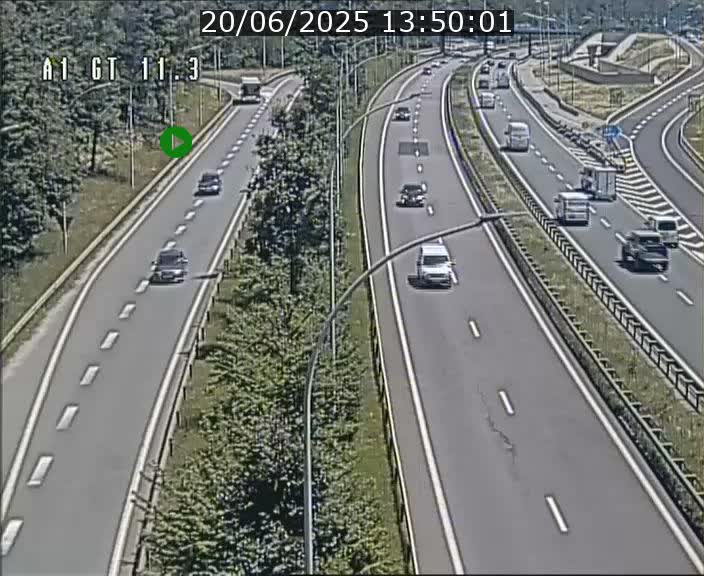 Traffic live webcam Luxembourg Senningerberg - A1 direction Allemagne - BK 11.3