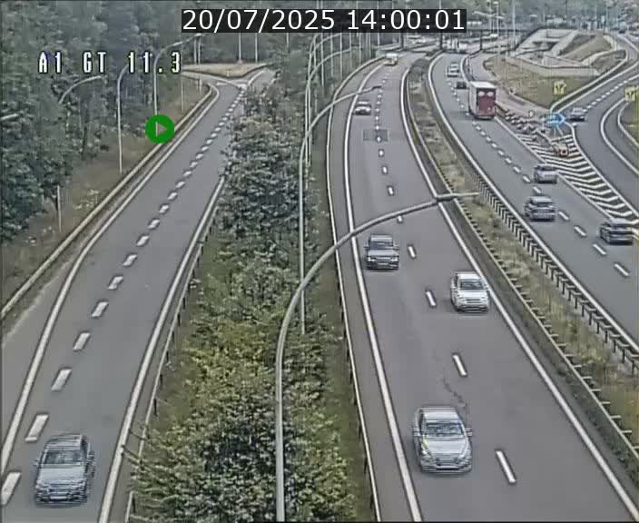 Traffic live webcam Luxembourg Senningerberg - A1 direction Allemagne - BK 11.3
