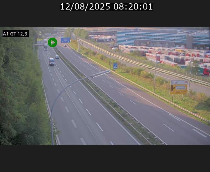 Traffic live webcam Luxembourg Senningerberg - A1 direction Allemagne - BK 12.3
