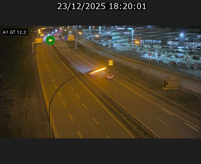 Traffic live webcam Luxembourg Senningerberg - A1 direction Allemagne - BK 12.3