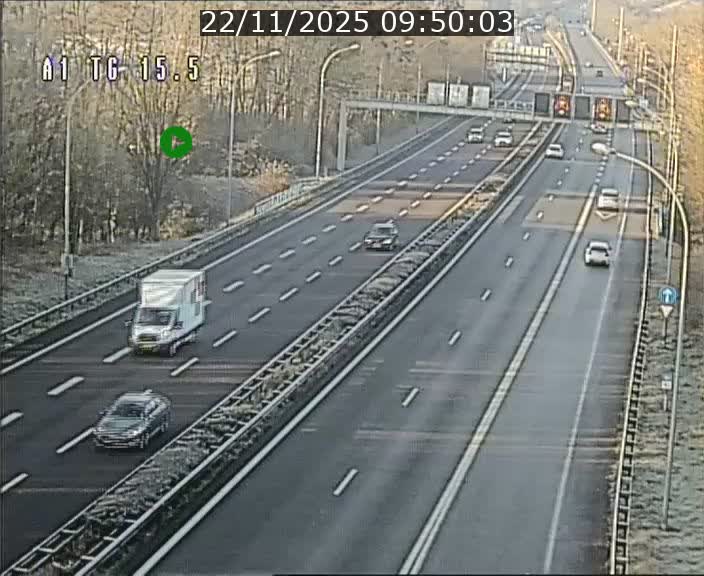 Traffic live webcam Luxembourg Munsbach - A1 direction Luxembourg - BK 15.5