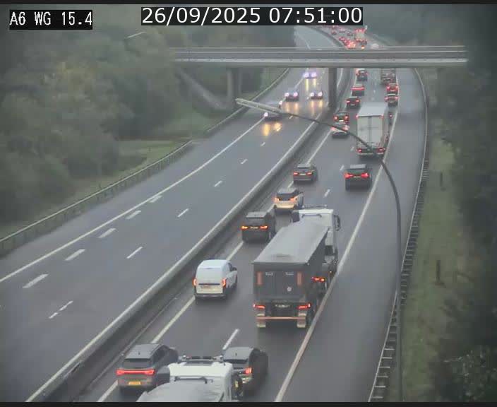 Traffic live webcam Luxembourg Capellen - A6 - BK 15.4 - direction Luxembourg/France/Allemagne