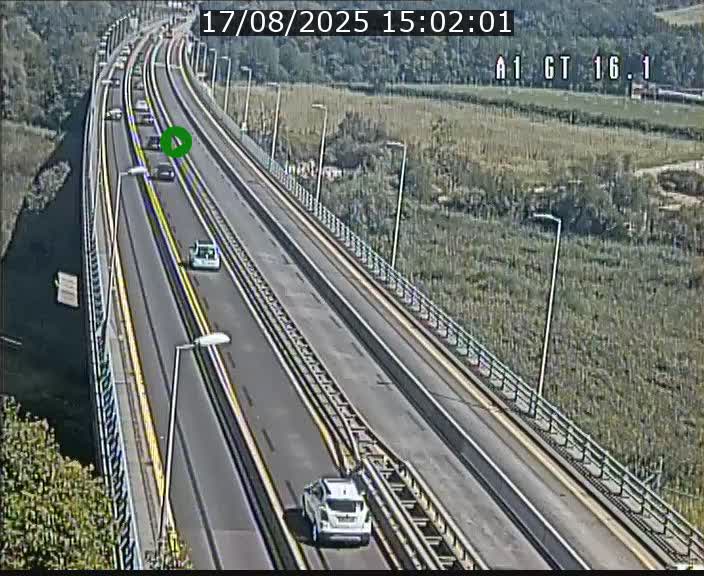 Traffic live webcam Luxembourg Niederanven - A1 direction Allemagne - BK 16.1