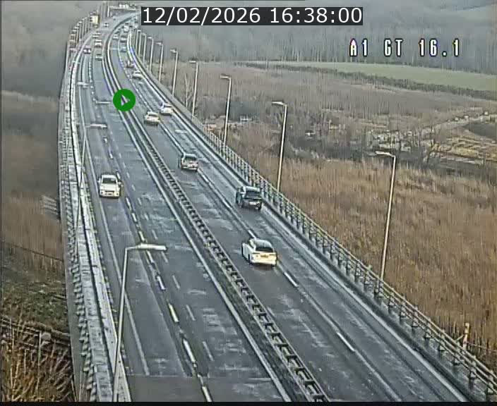 Traffic live webcam Luxembourg Niederanven - A1 direction Allemagne - BK 16.1