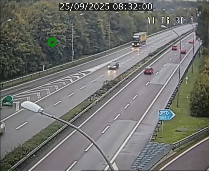 Traffic live webcam Luxembourg Grevenmacher - A1 direction Luxembourg - BK 30.1