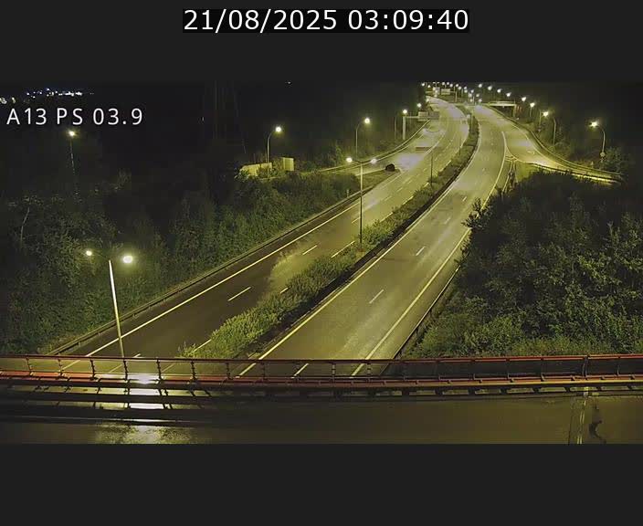 Traffic live webcam Luxembourg Differdange - A13 direction Esch-sur-Alzette - BK 3.9