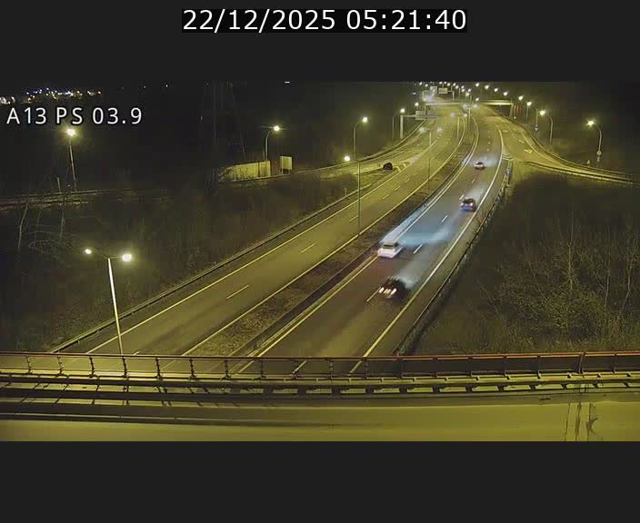 Traffic live webcam Luxembourg Differdange - A13 direction Esch-sur-Alzette - BK 3.9