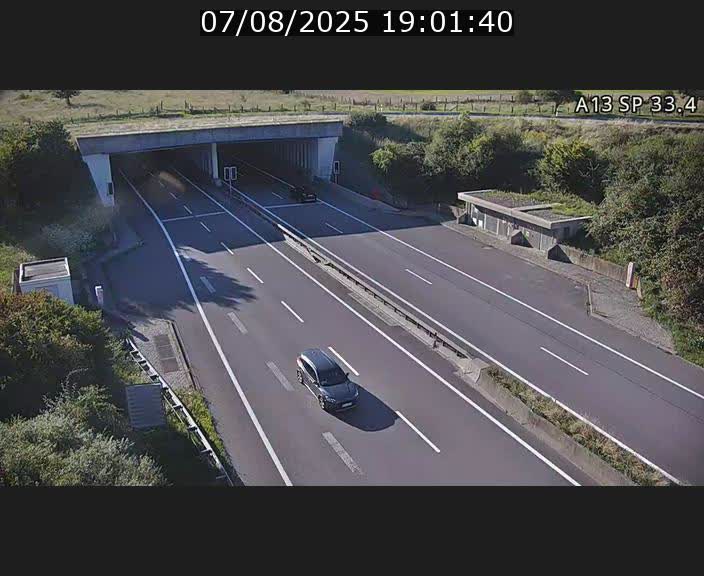 Webcam trafic sur A13 à hauteur d'Altwies en direction de Mondorf-les-bains et en provenance de l'Allemagne