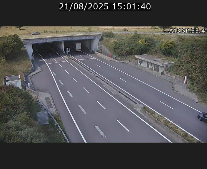 Webcam trafic sur A13 à hauteur d'Altwies en direction de Mondorf-les-bains et en provenance de l'Allemagne