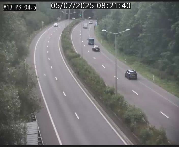 Traffic live webcam Luxembourg Differdange - A13 direction Esch-sur-Alzette - BK 4.5
