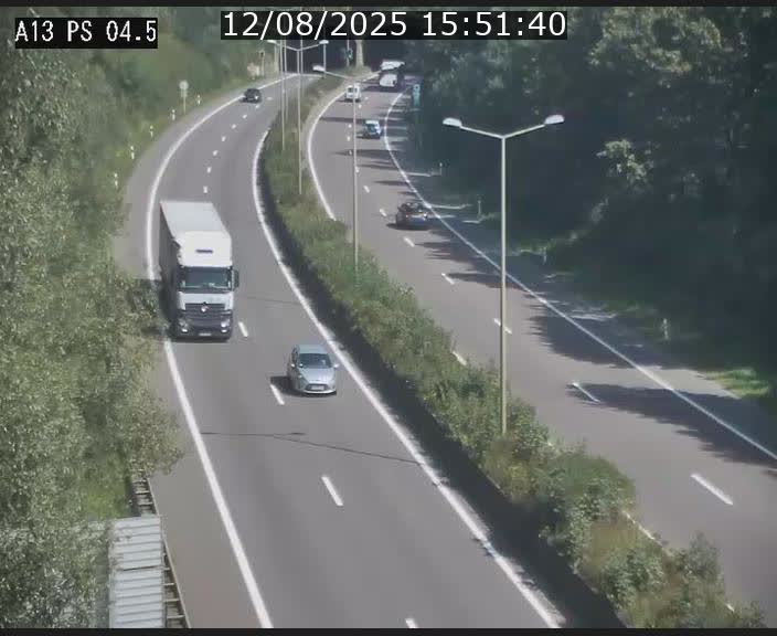 Traffic live webcam Luxembourg Differdange - A13 direction Esch-sur-Alzette - BK 4.5