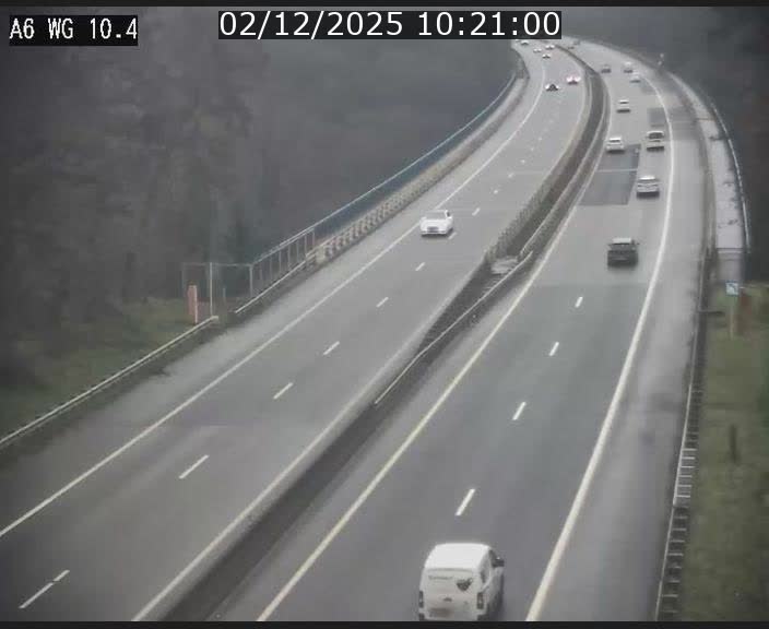 Traffic live webcam Luxembourg Mamer - A6 - BK 10.4 - direction Luxembourg/France/Allemagne