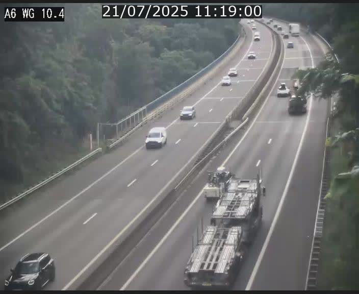 Traffic live webcam Luxembourg Mamer - A6 - BK 10.4 - direction Luxembourg/France/Allemagne
