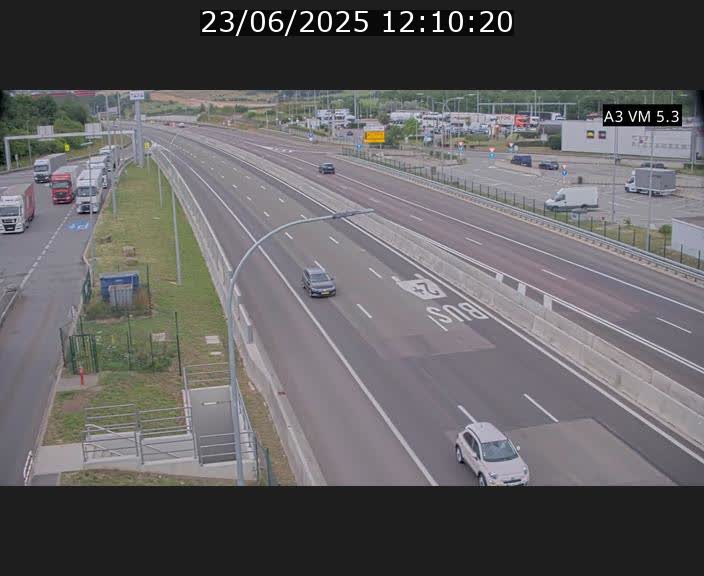 Traffic live webcam Luxembourg Aire de Berchem - A3 - BK 5 - direction France