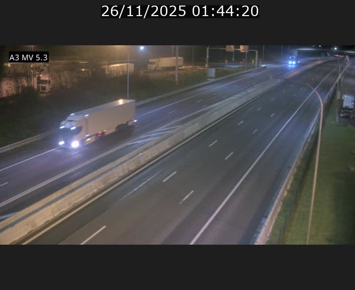 Webcam à l'Aire de Berchem au Luxembourg sur l'A3. Vue orientée vers la France