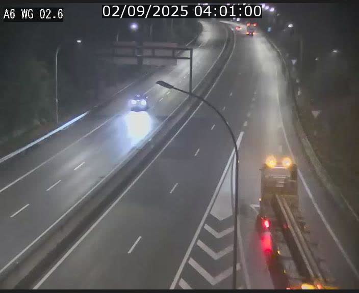 Traffic live webcam Luxembourg Croix de Cessange - A6 - BK 2.6 - direction France/Allemagne