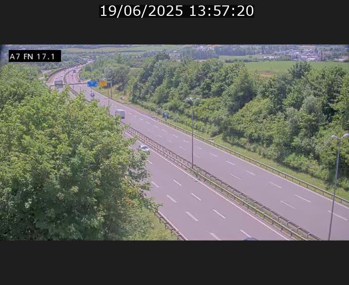 Caméra trafic Luxembourg - A7, Merscherbierg direction Mersch