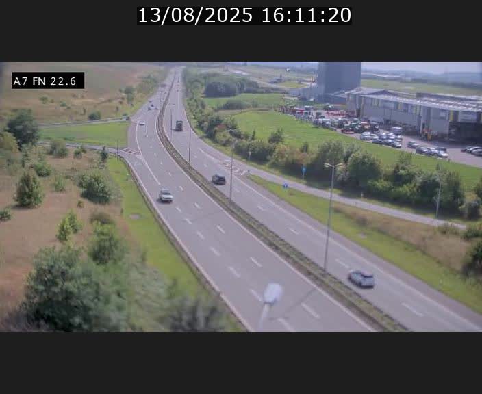 Caméra trafic Luxembourg - A7, Colmar-berg direction Mersch