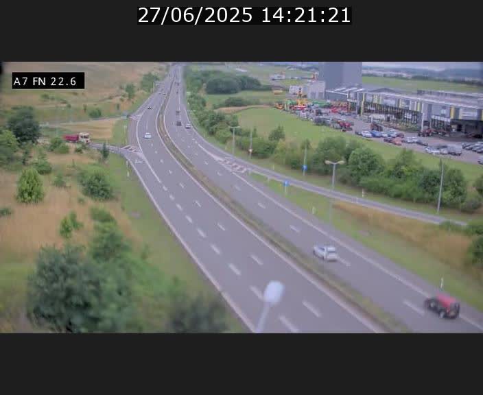 Caméra trafic Luxembourg - A7, Colmar-berg direction Mersch