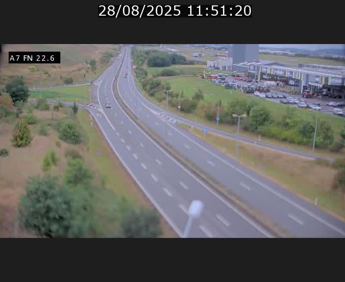 Caméra trafic Luxembourg - A7, Colmar-berg direction Mersch