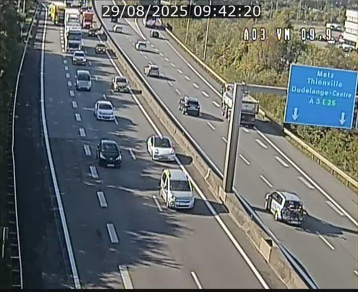 Webcam Autoroute à la Croix de Bettembourg - A3 - BK 9.9 - direction France