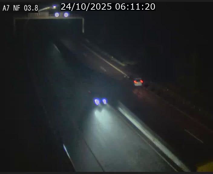 Webcam autoroute A7 au Luxembourg à la sortie du Tunnel Stafelter vers le Nord