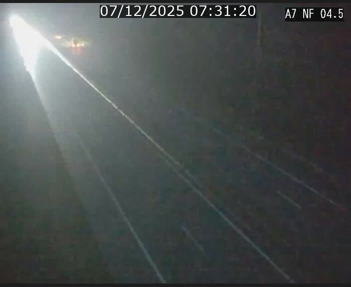 Caméra autoroute Luxembourg A7 - Passage à gibier Rëngelbour - direction Tunnel Grouft