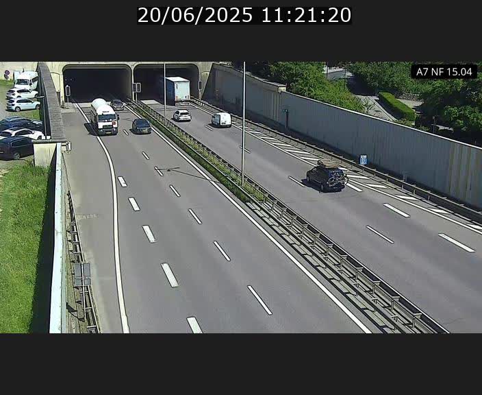 Caméra trafic Luxembourg - A7, Tunnel Mersch, entrée sud, direction Ettelbruck