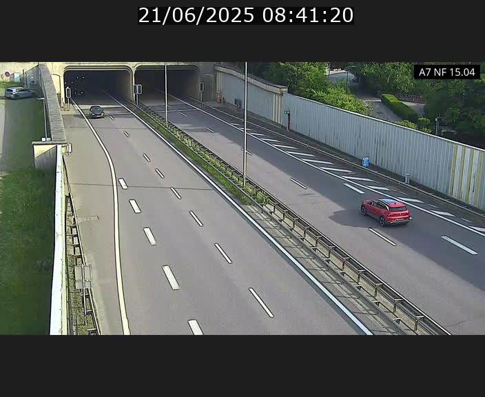 Caméra trafic Luxembourg - A7, Tunnel Mersch, entrée sud, direction Ettelbruck