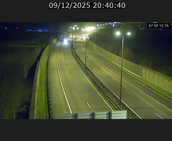 Caméra trafic Luxembourg - A7, Tunnel Mersch, entrée nord, direction Lorentzweiler