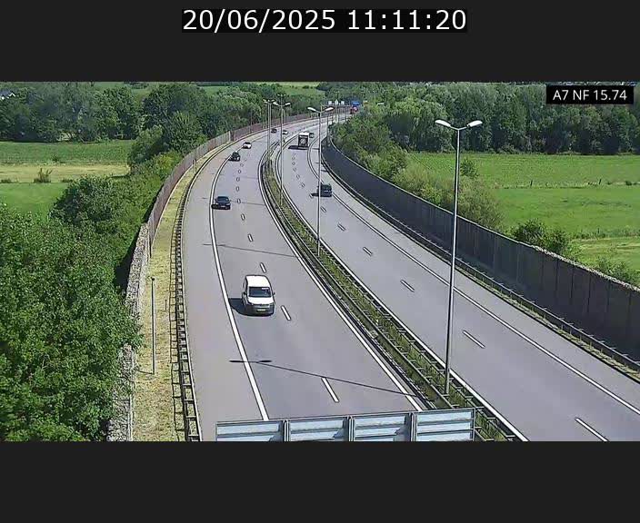 Caméra trafic Luxembourg - A7, Tunnel Mersch, entrée nord, direction Lorentzweiler