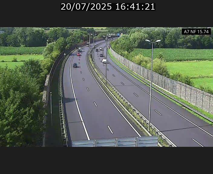 Caméra trafic Luxembourg - A7, Tunnel Mersch, entrée nord, direction Lorentzweiler