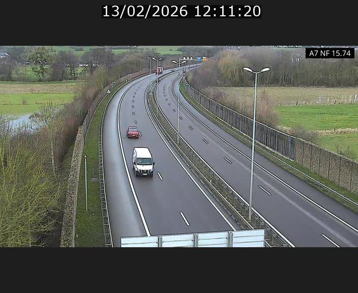 Caméra trafic Luxembourg - A7, Tunnel Mersch, entrée nord, direction Lorentzweiler