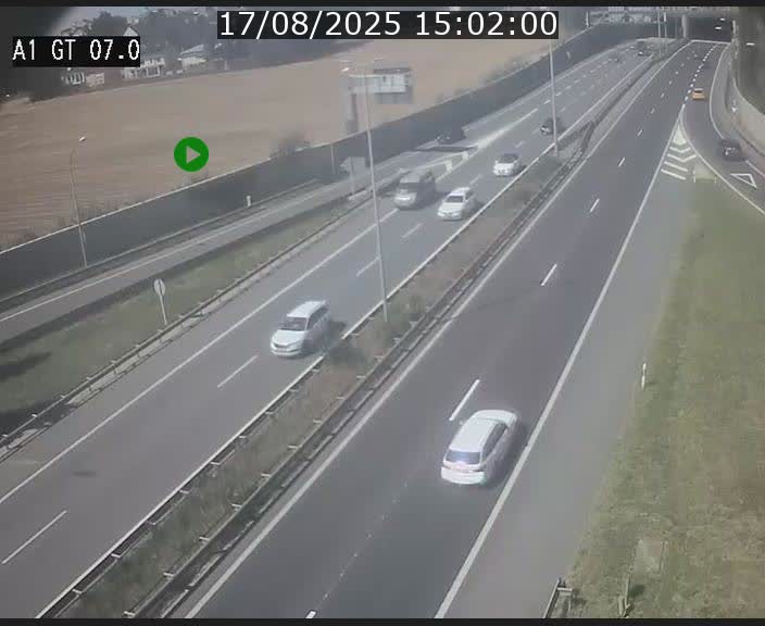 Traffic live webcam Luxembourg Cents - A1 direction Kirchberg - BK 7