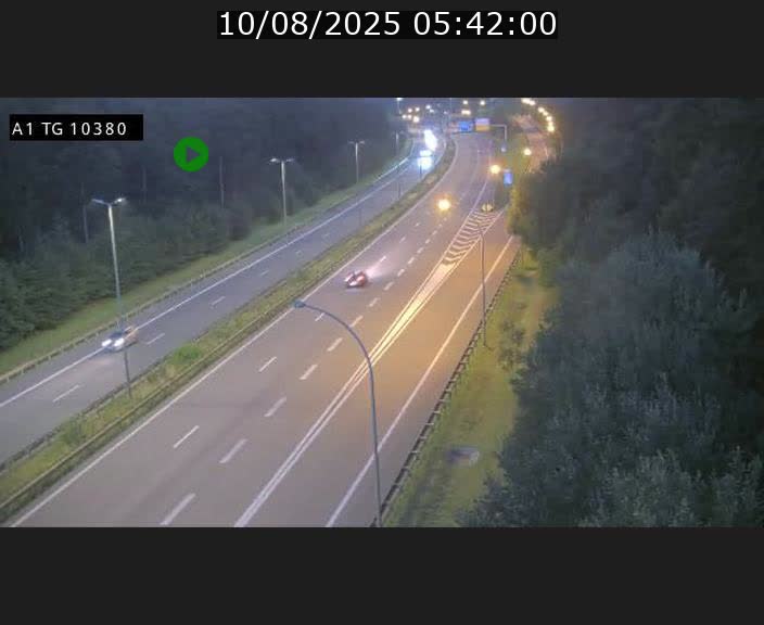 Traffic live webcam Luxembourg Senningerberg - A1 direction Luxembourg Kirchberg - BK 10.3