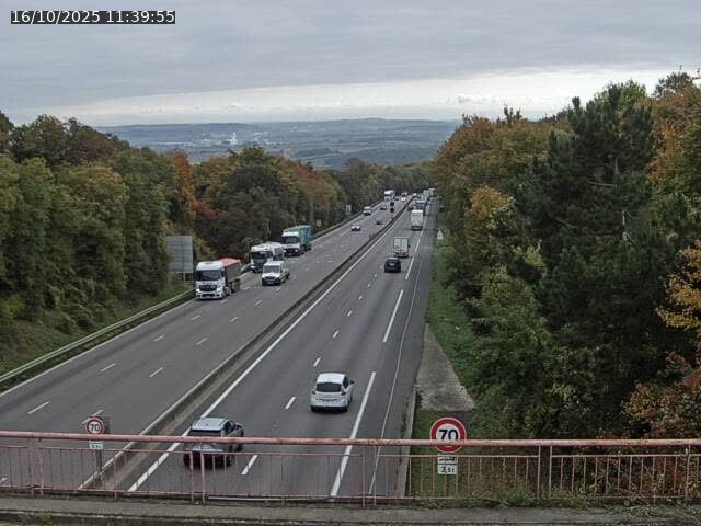 Caméra autoroute France - A33, Houdemont direction Lunéville