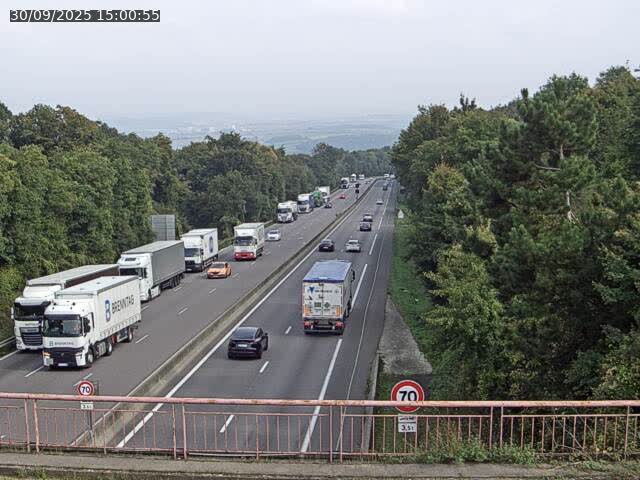 Caméra autoroute France - A33, Houdemont direction Lunéville