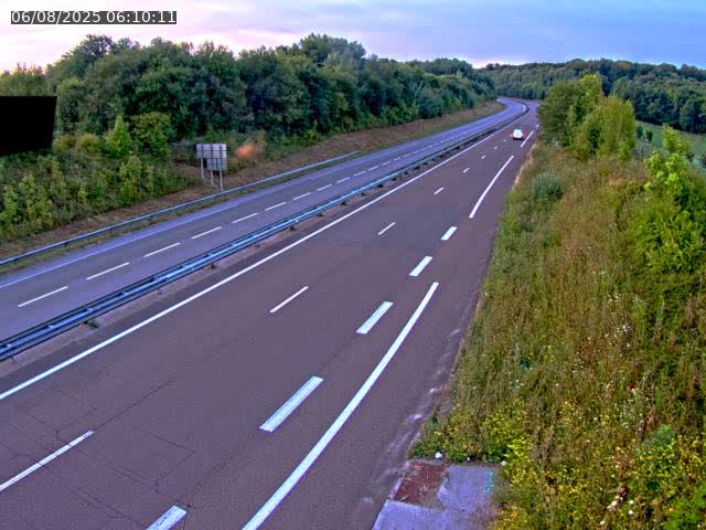 Webcam sur la N19 à Lyoffans. Vue orientée vers Vesoul