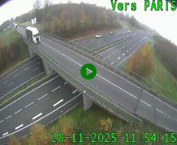 Clone of Caméra routière sur l'autoroute A20 au nord de Limoges, à la jonction avec la N520. Vue orientée vers Paris