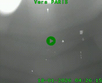 Caméra routière sur l'autoroute A20 à Bessines-sur-Gartempe. Vue orientée vers Paris