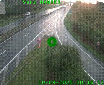 Webcam N147 au nord de Poitiers et à la jonction avec la A10